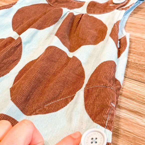 Mini Boden Corduroy Polka Dot Dress Size 2-3Y - Picture 2 of 4